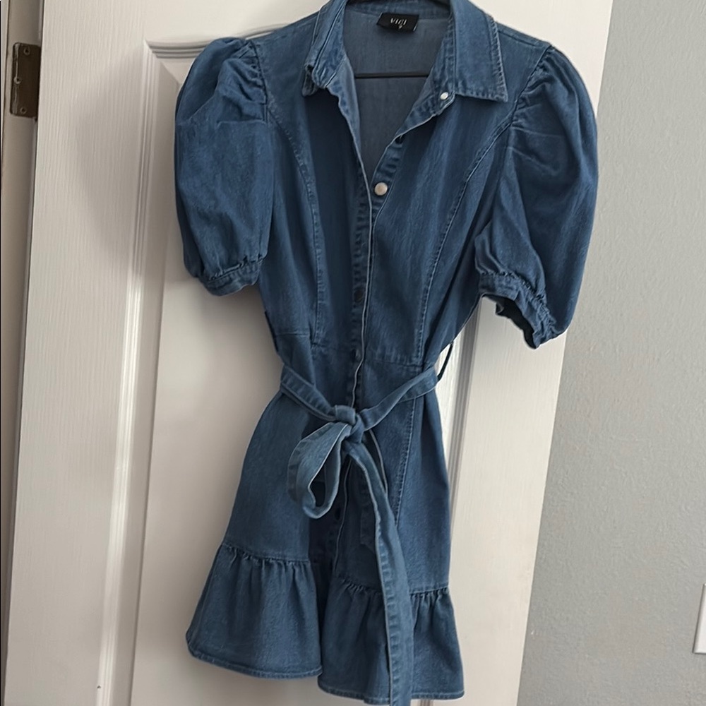 Vici Medium Blue Denim Top